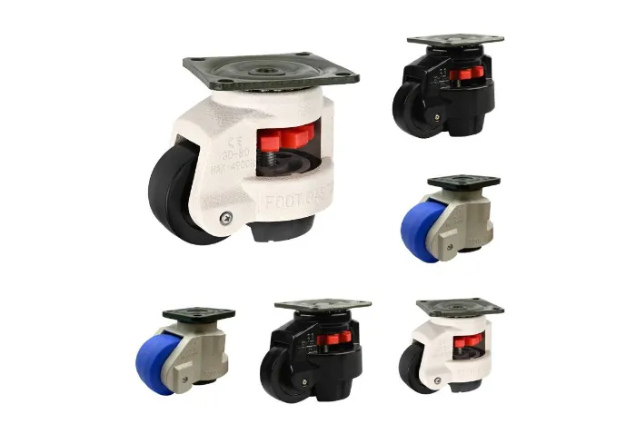 CMCL envía ruedas niveladoras ajustables blancas de serie completa para un fabricante de impresoras industriales de EE. UU.
