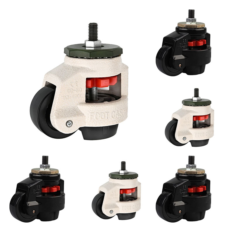 Ruedas giratorias niveladoras autoajustables